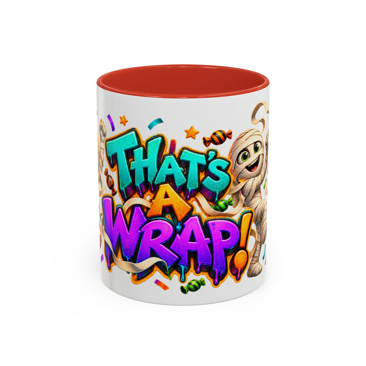 That’s a Wrap Funny Halloween Mummy Party White Mug