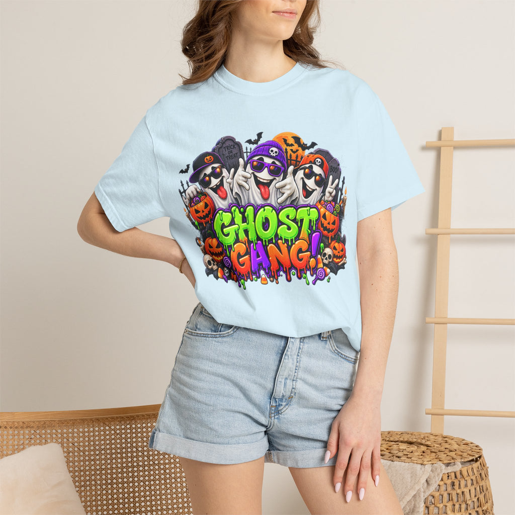Ghost Gang Halloween T-Shirt – Funny Colorful Ghost Graphic Tee