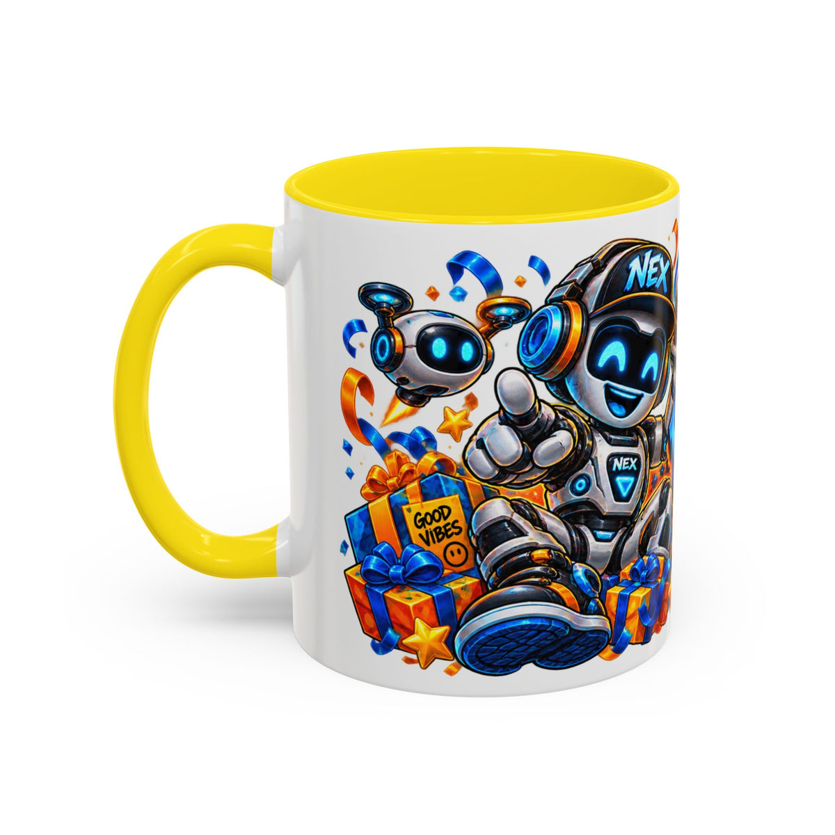 Festora Robot Birthday Mug – Birthday Mode Activated Coffee Cup