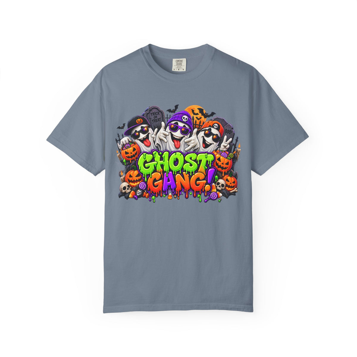 Ghost Gang Halloween T-Shirt – Funny Colorful Ghost Graphic Tee
