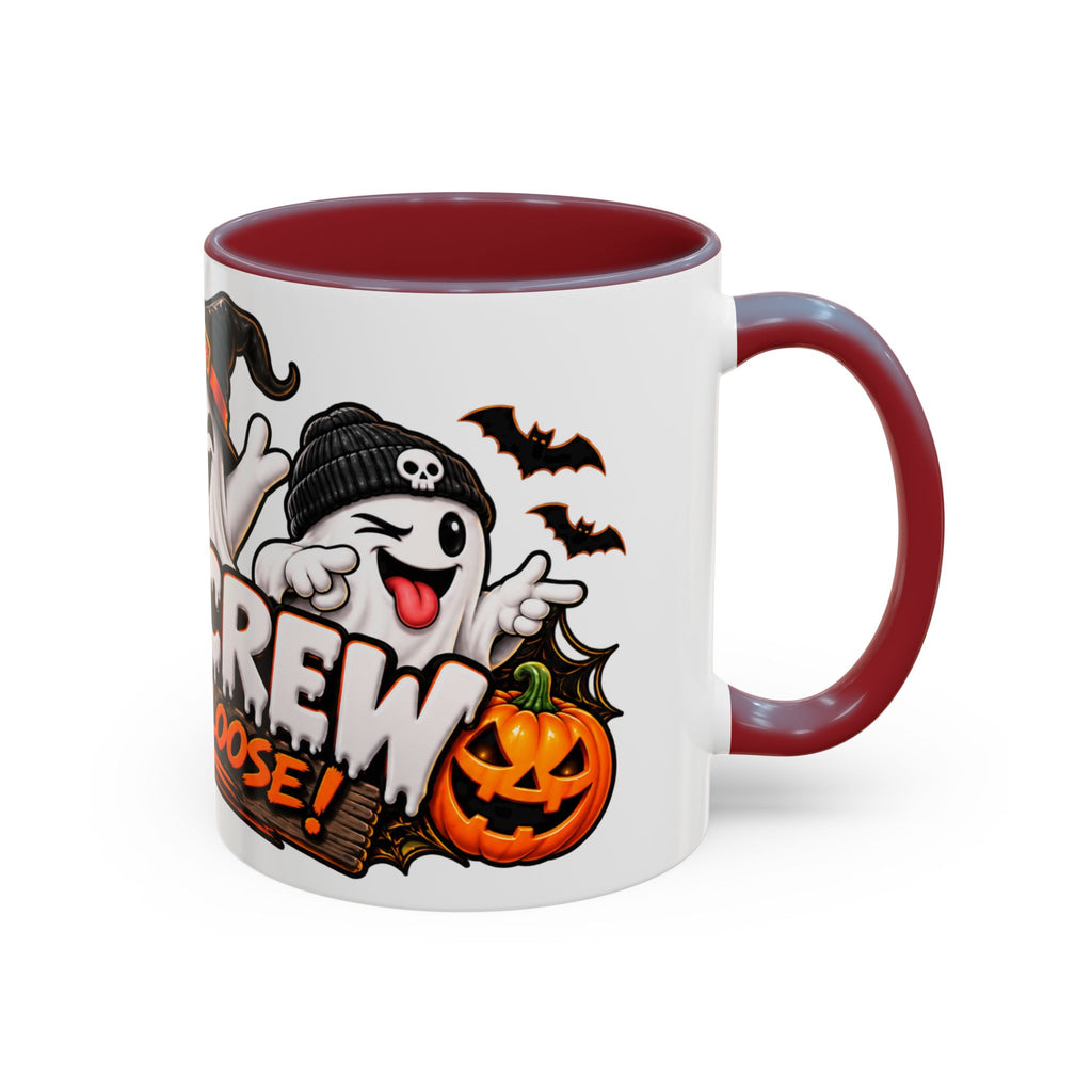 Boo Crew on the Loose Halloween White Mug – Funny Ghosts & Pumpkins