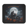 Halloween Motorcycle Mouse Pad — "Dead Tired But Still Riding" Rider Desk Mat