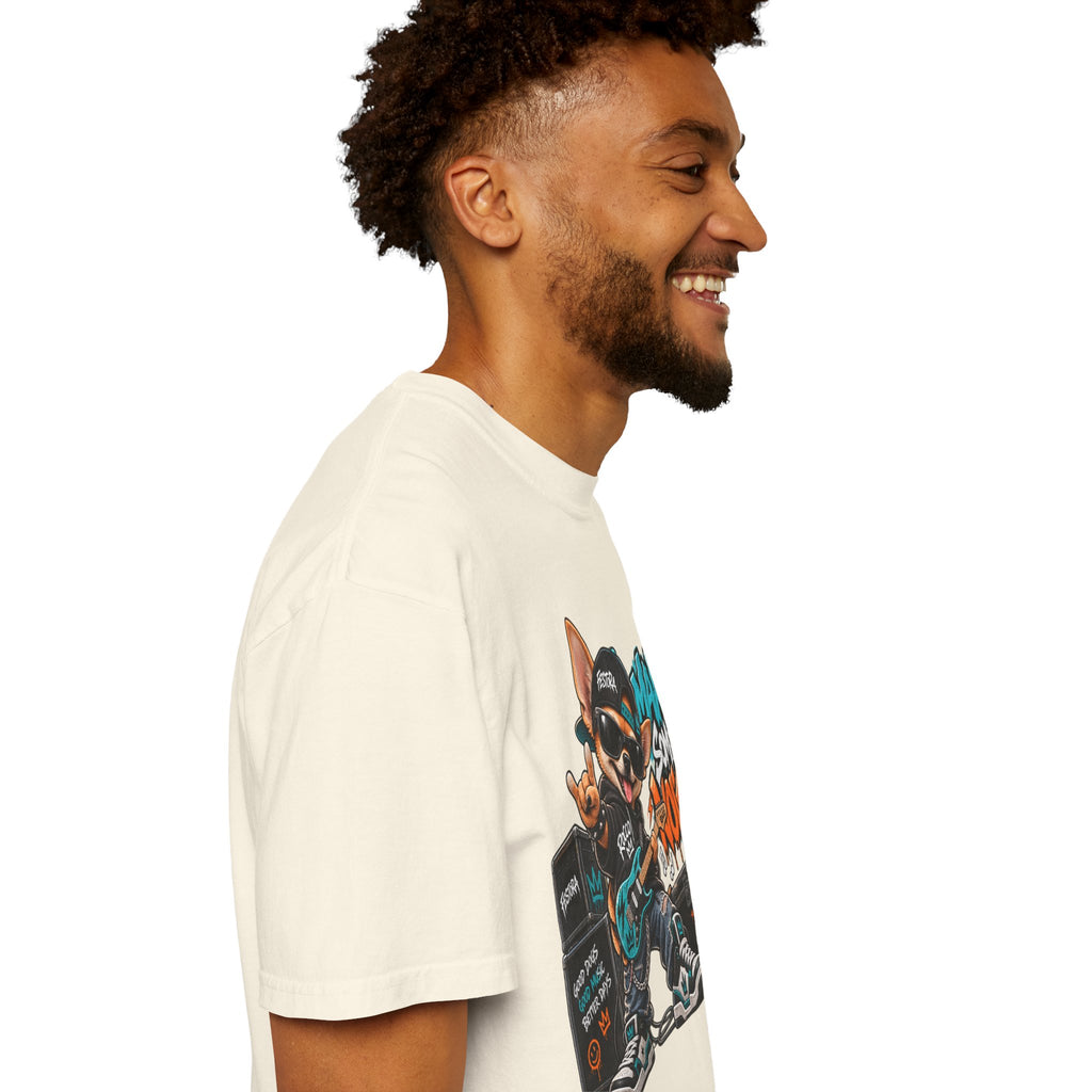 Make Some Noise Rocco Graphic T-Shirt — Streetwear Rock Dog Tee