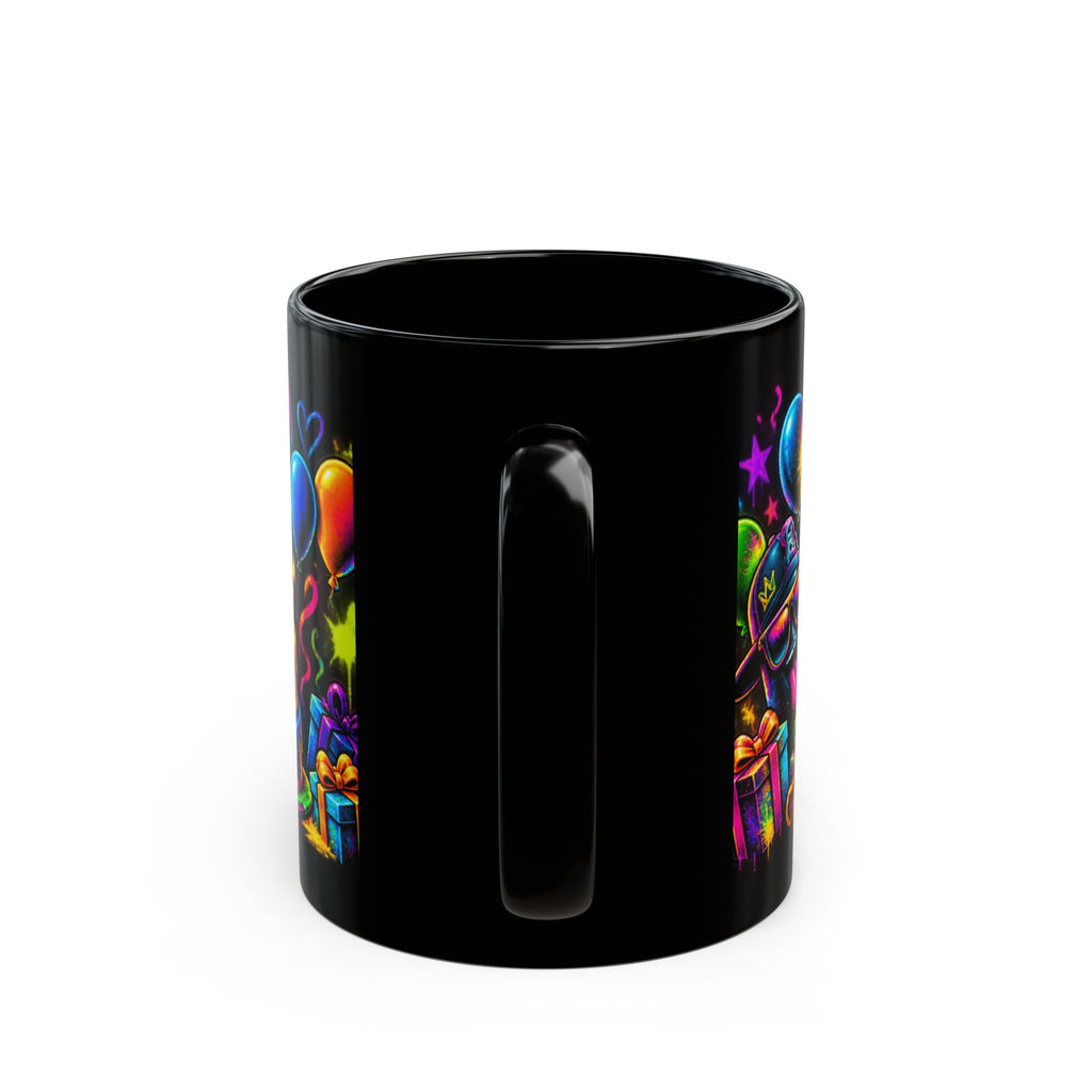 Birthday Mug — Colorful Graffiti Happy Birthday Coffee Cup (11oz)