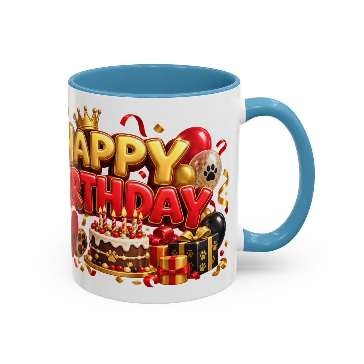 Title: Happy Birthday Jaguar Mug – Colorful 3D Birthday Gift – White Coffee Mug