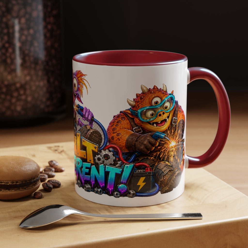 Built Different Monster Workshop Halloween White Mug