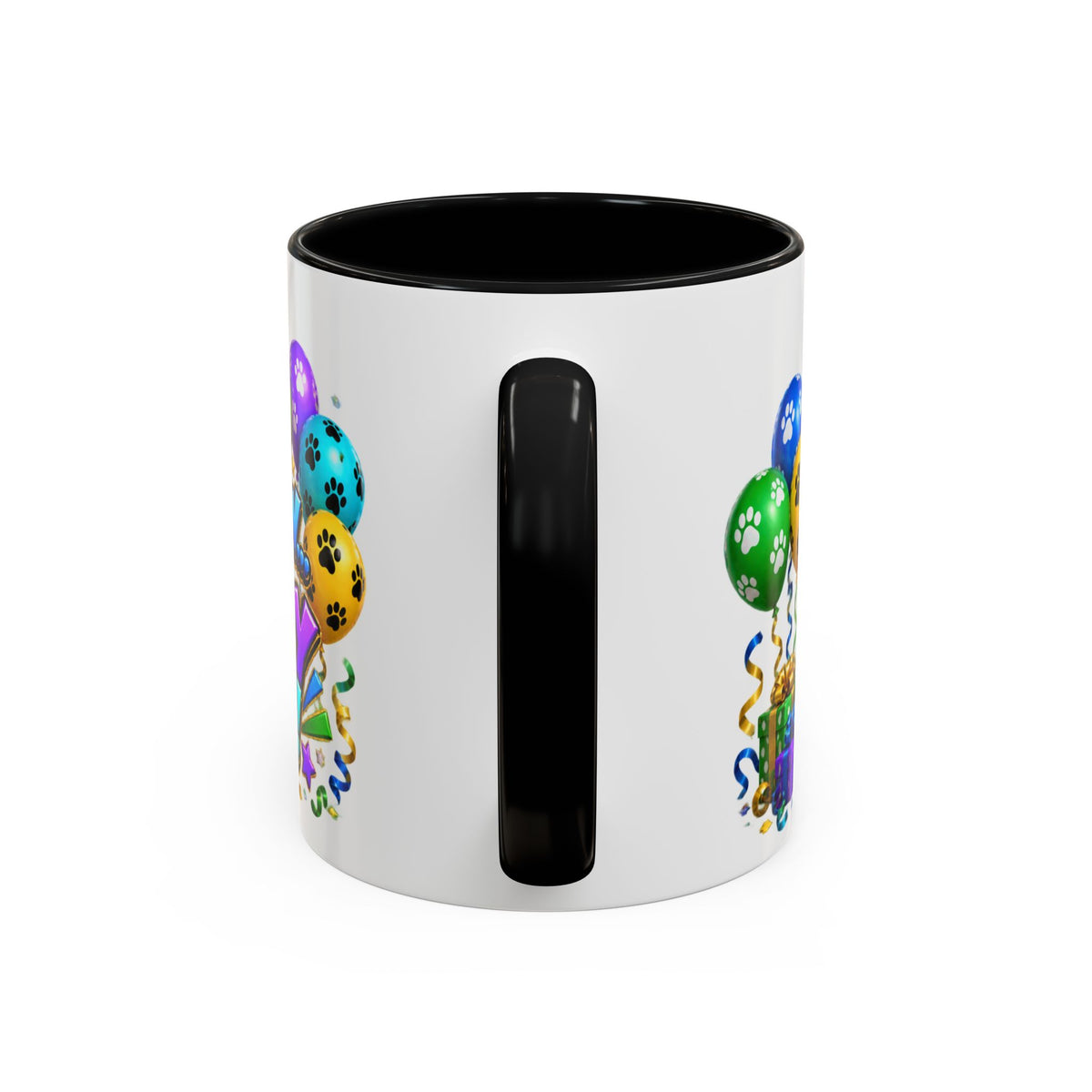 Herd the Crew Border Collie Birthday White Mug
