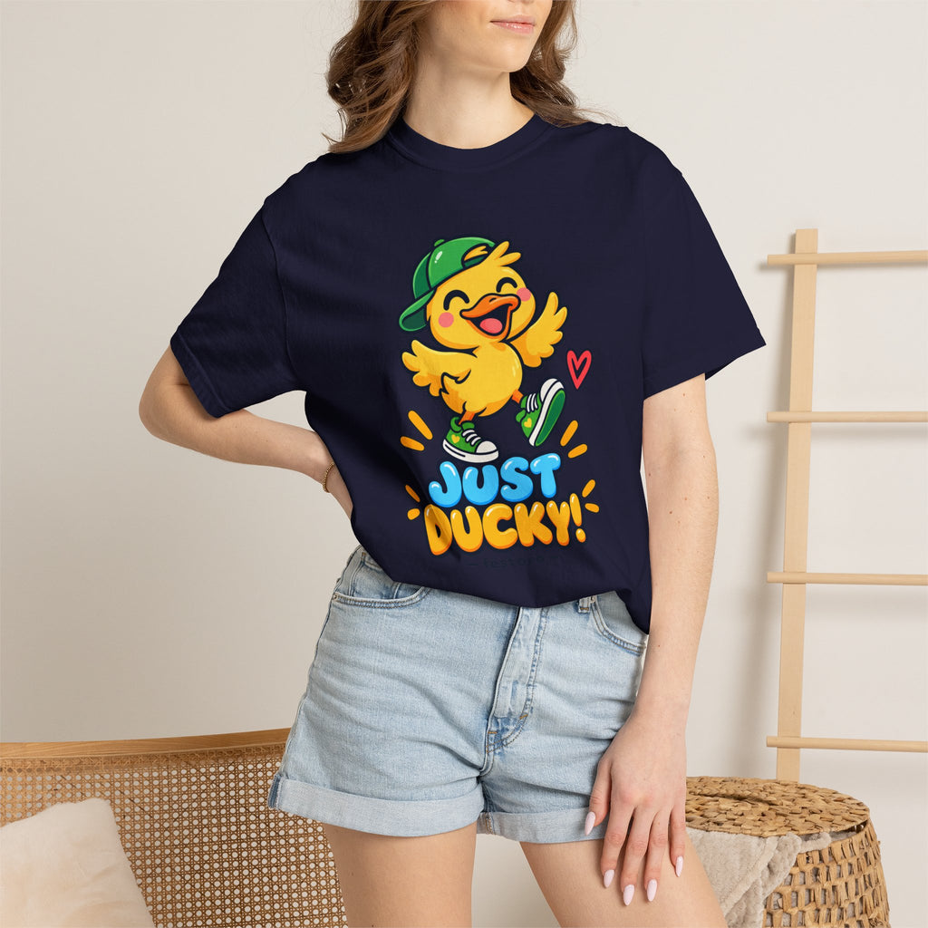 Just Ducky! – Cute Happy Duck Graphic T-Shirt