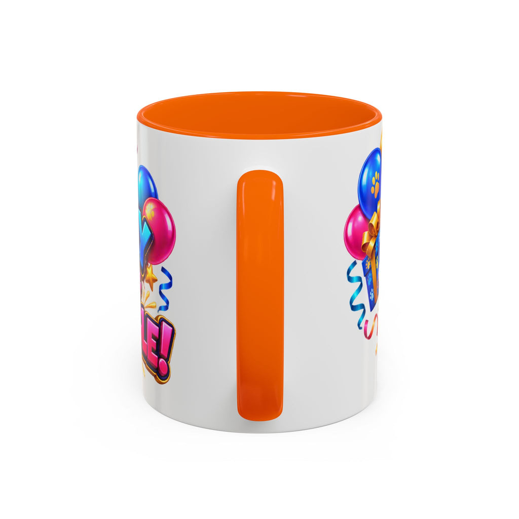 Birthday Mode Full Wiggle Corgi White Mug