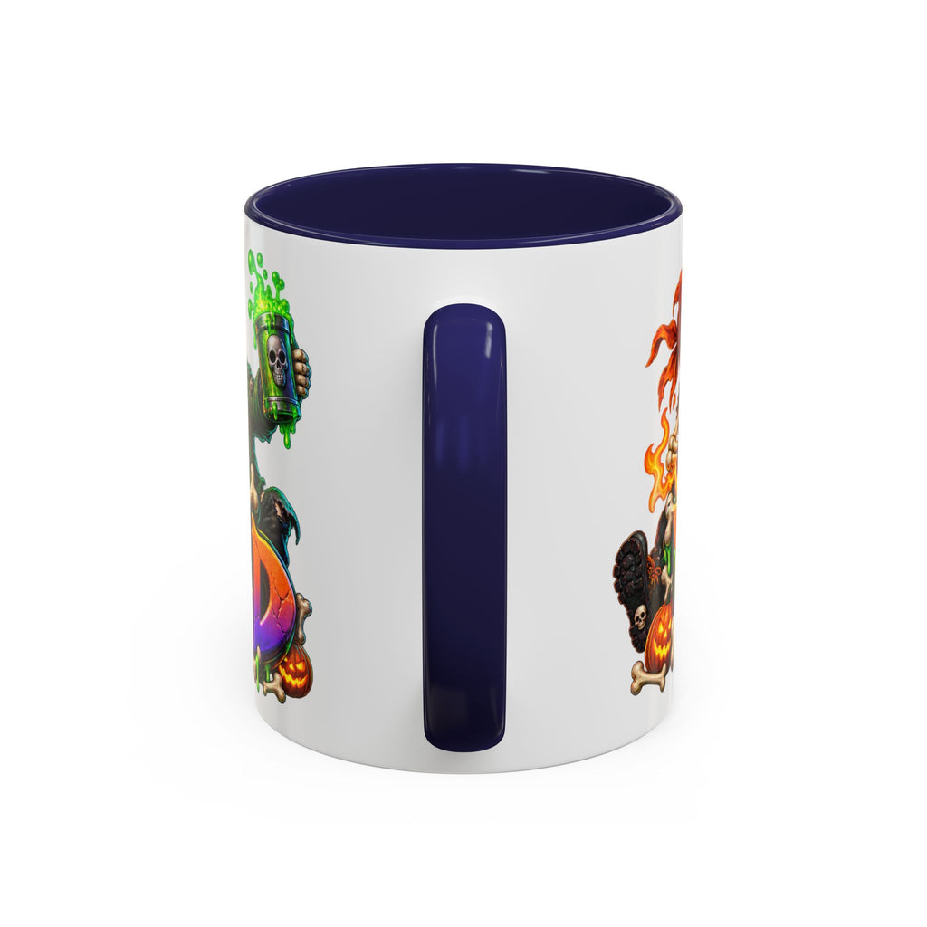 Bone to Be Wild Skeleton Crew Halloween White Mug