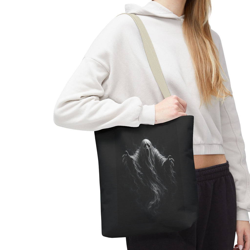 Ghostly Spirit Tote Bag — Spooky Halloween All-Over Print
