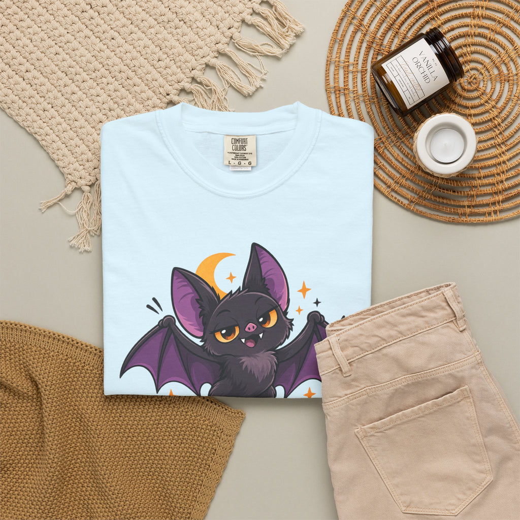 Born for the Night Shift – Cute Halloween Bat T-Shirt