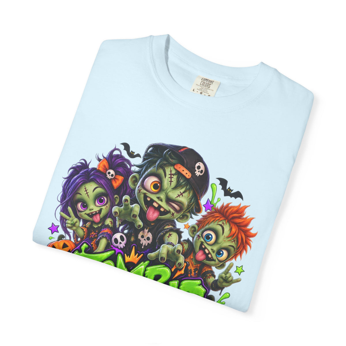 Zombie Party On! – Halloween Zombie Crew Graphic T-Shirt