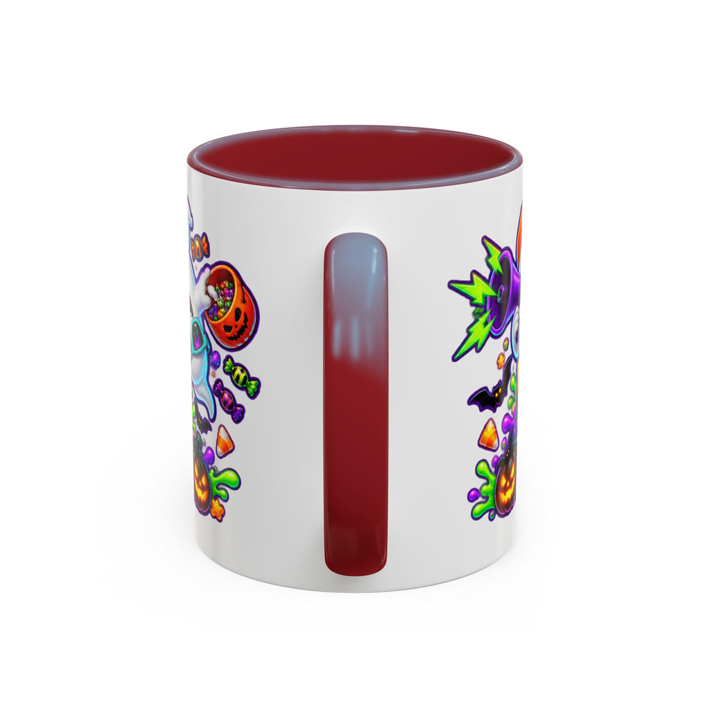 No Rest for the Boo Crew Crazy Ghosts Halloween White Mug