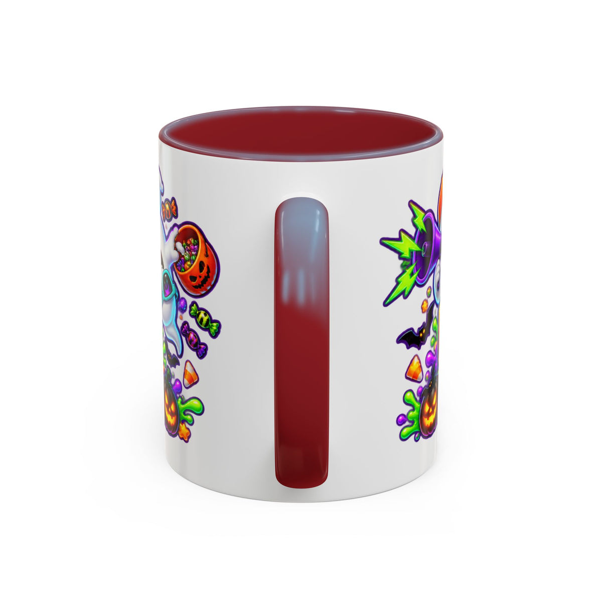 No Rest for the Boo Crew Crazy Ghosts Halloween White Mug
