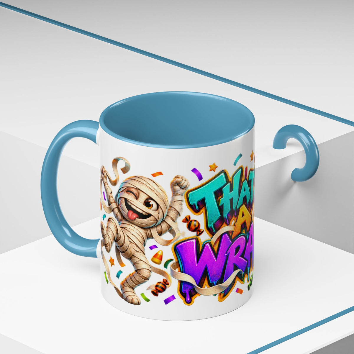 That’s a Wrap Funny Halloween Mummy Party White Mug