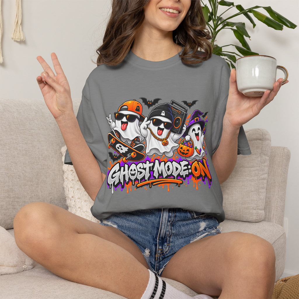 Ghost Mode: ON – Halloween Ghosts Graphic T-Shirt