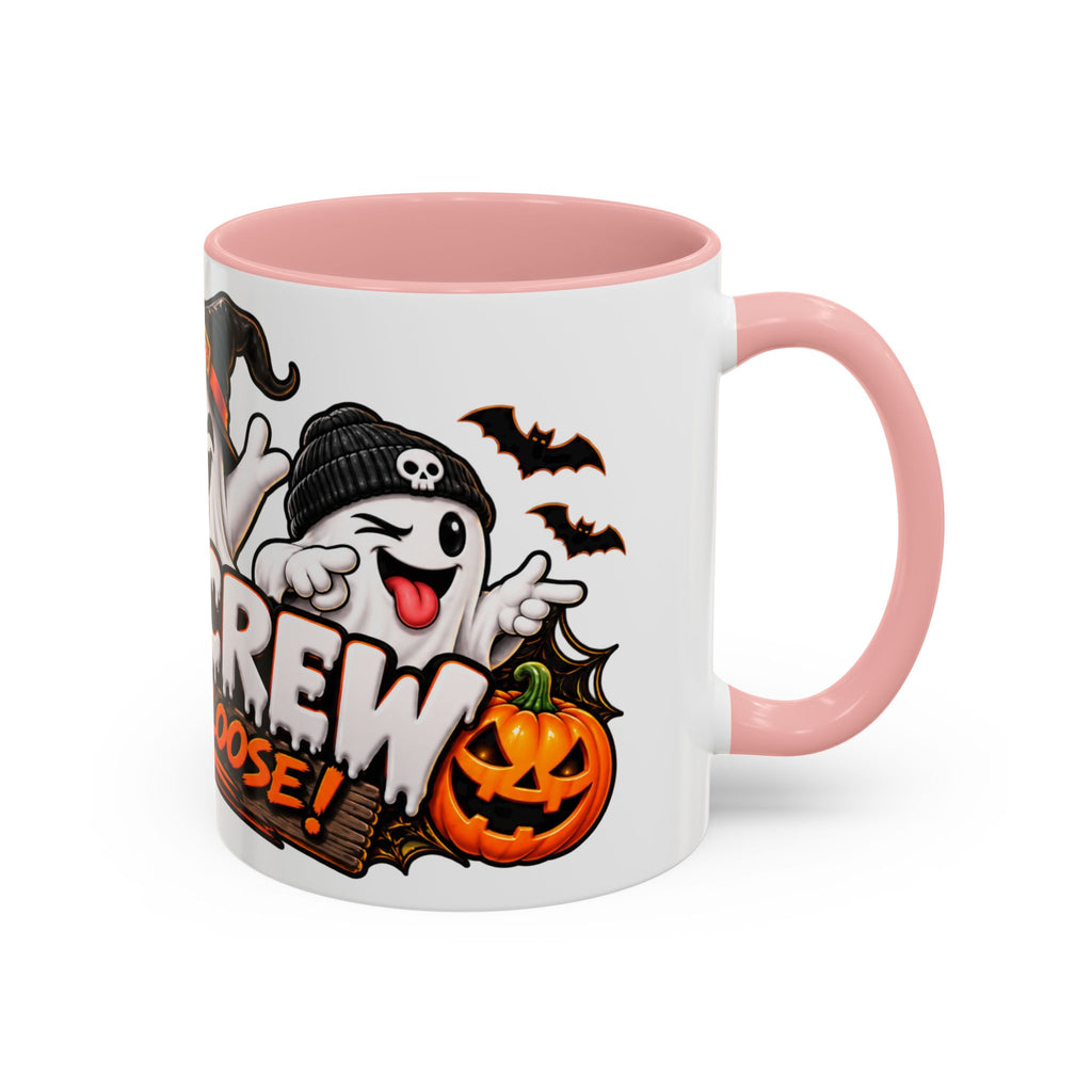 Boo Crew on the Loose Halloween White Mug – Funny Ghosts & Pumpkins