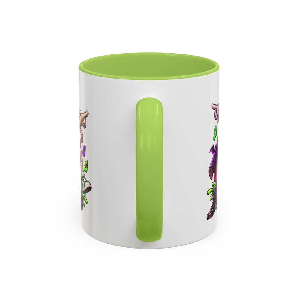 Fright Night Fever Dancing Monsters Halloween White Mug