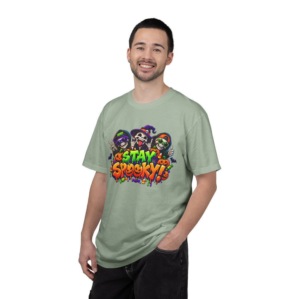 Stay Spooky Halloween T-Shirt – Funny Skeleton Crew Colorful Graphic Tee