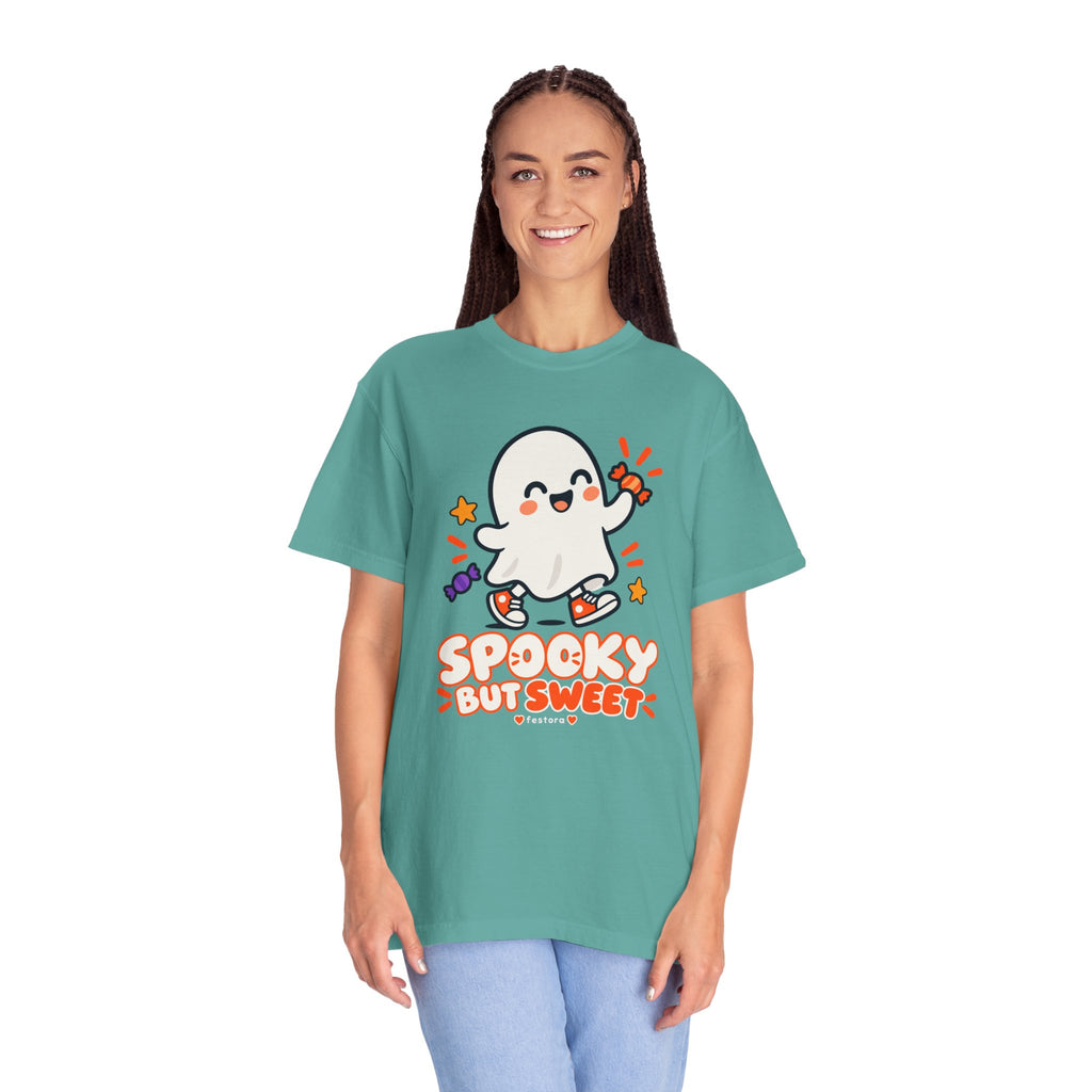 Spooky but Sweet Ghost T-Shirt | Cute Halloween Graphic Tee