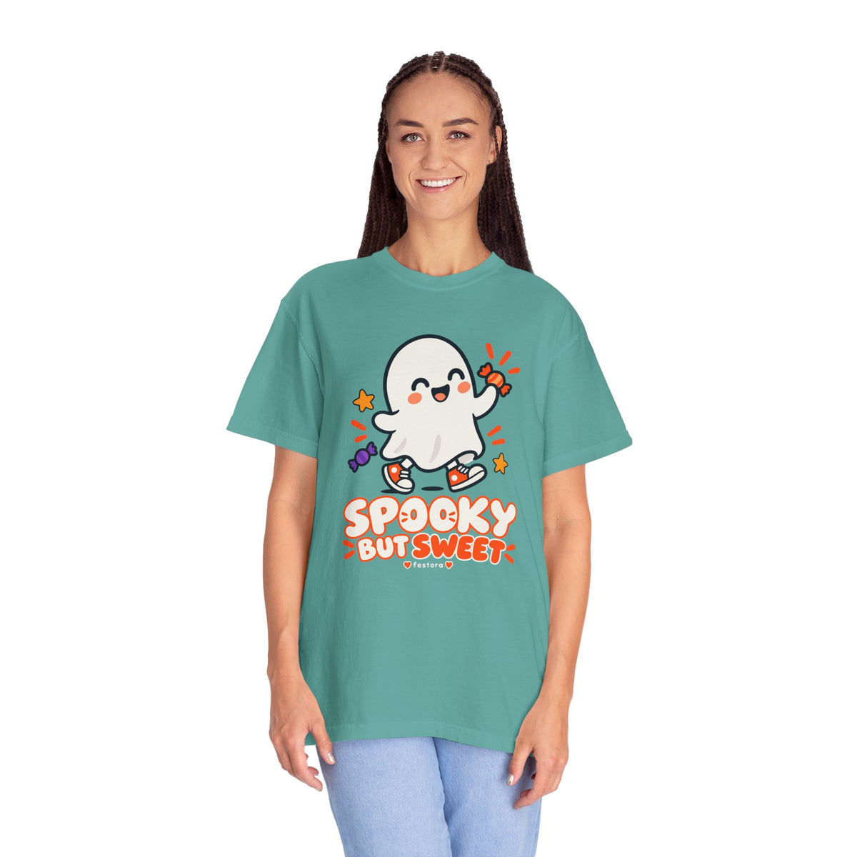 Spooky but Sweet Ghost T-Shirt | Cute Halloween Graphic Tee