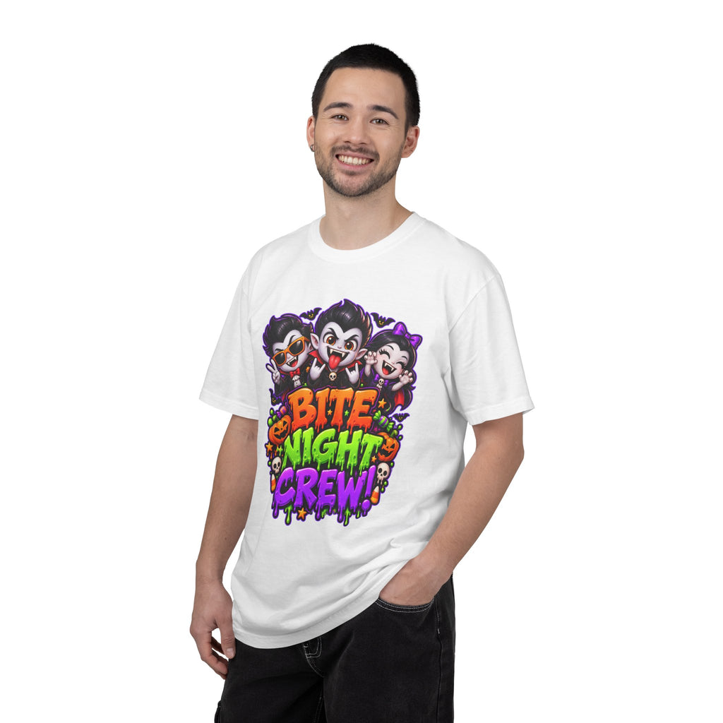 Bite Night Crew Halloween T-Shirt – Funny Vampire Graphic Tee