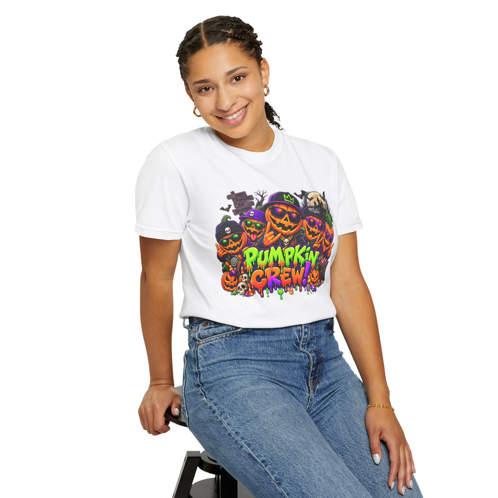 Pumpkin Crew Halloween T-Shirt – Funny Jack O’ Lantern Graphic Tee