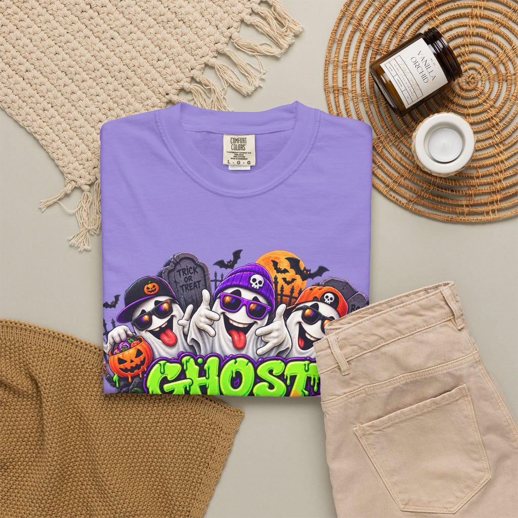 Ghost Gang Halloween T-Shirt – Funny Colorful Ghost Graphic Tee