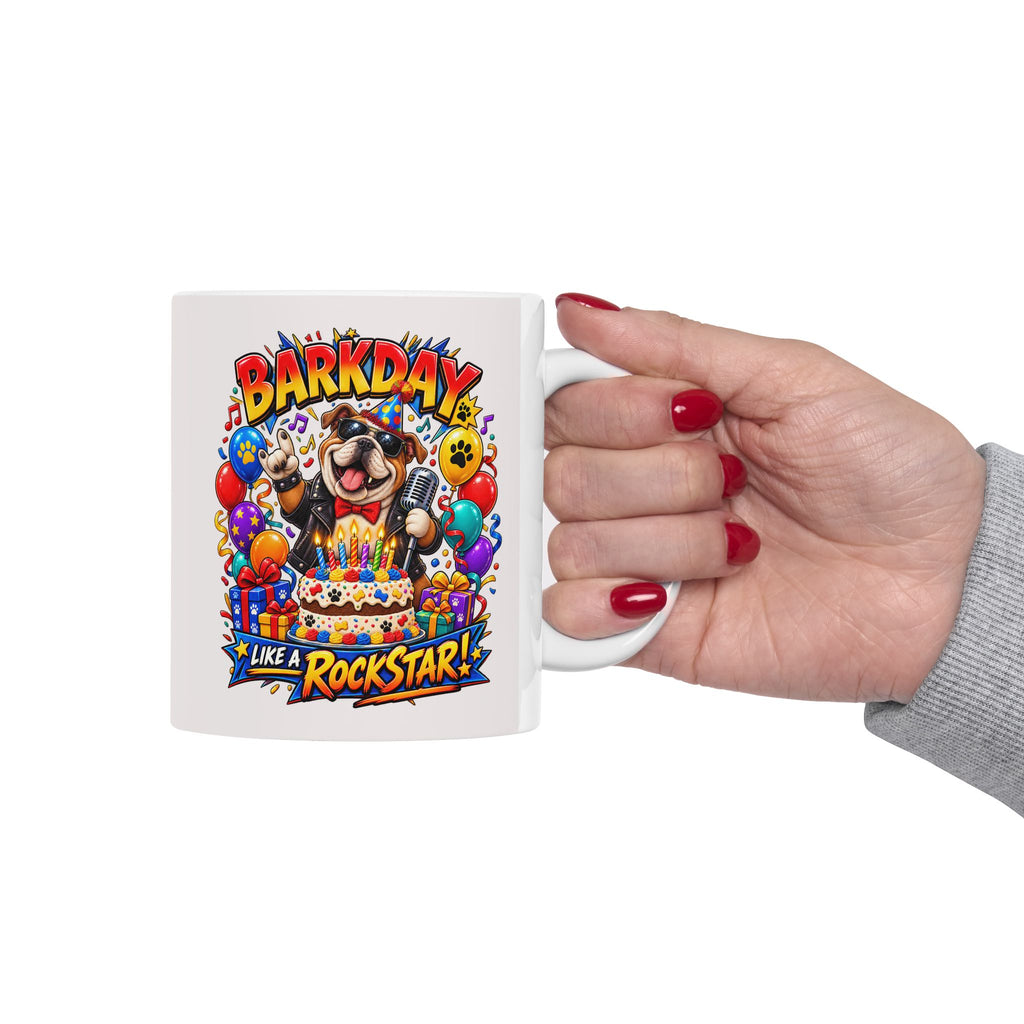Birthday Celebration Mug — Colorful Balloons & Confetti Ceramic Coffee Cup (11oz, 15oz)
