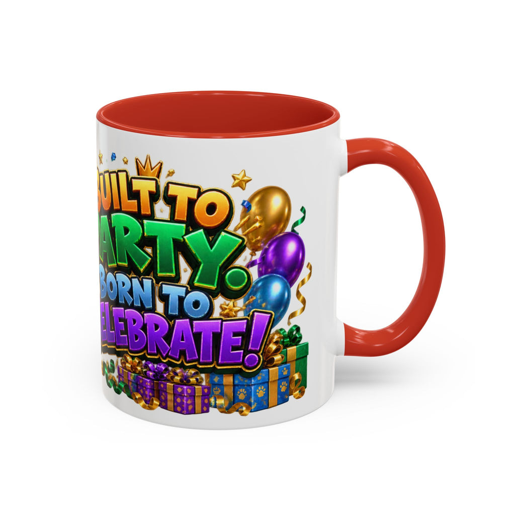 Built to Party English Bulldog Birthday White Mug