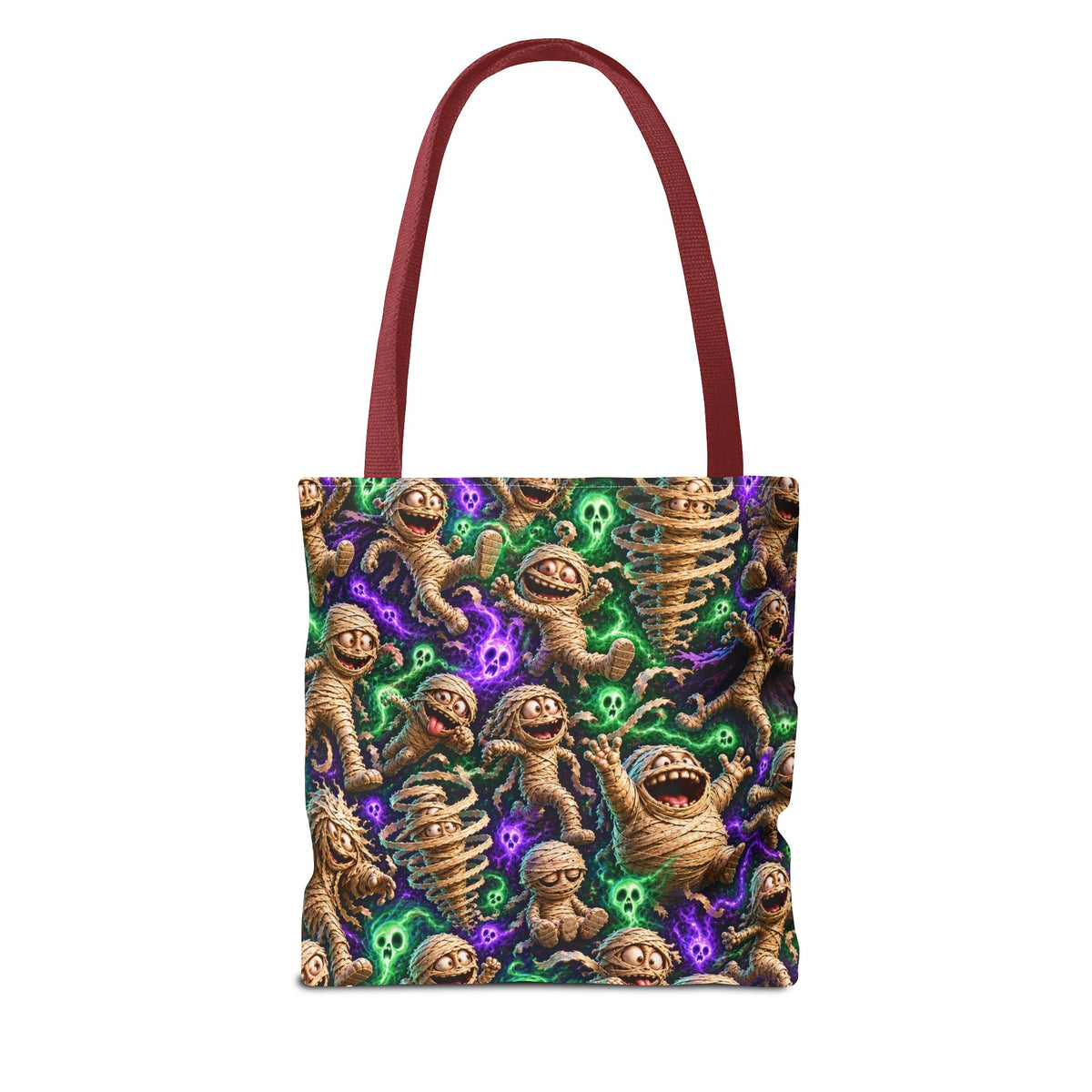 Mummy Party Tote Bag — Cute Spooky Halloween All-Over Print Tote