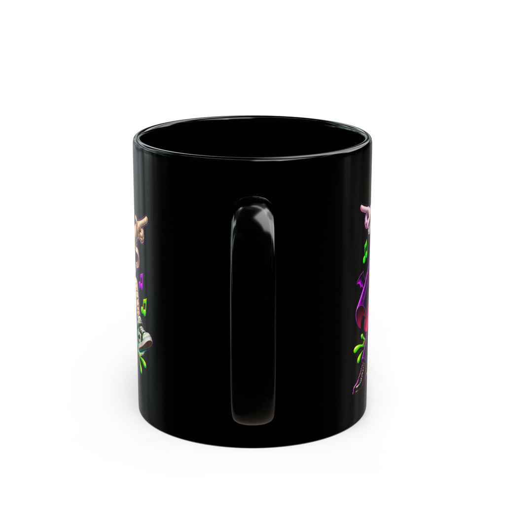 Fright Night Fever Dancing Monsters Halloween Black Mug