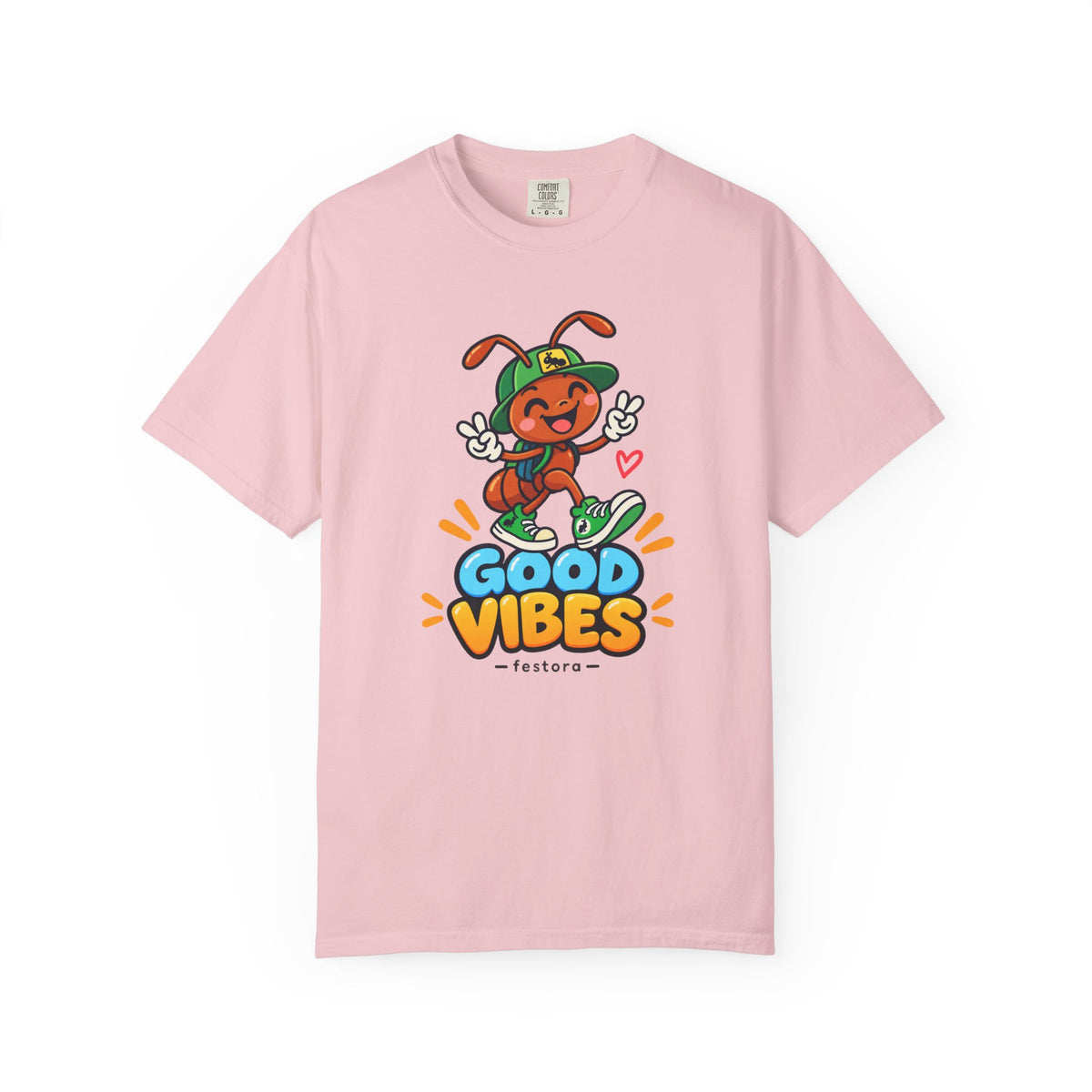 Good Vibes – Happy Ant Graphic T-Shirt