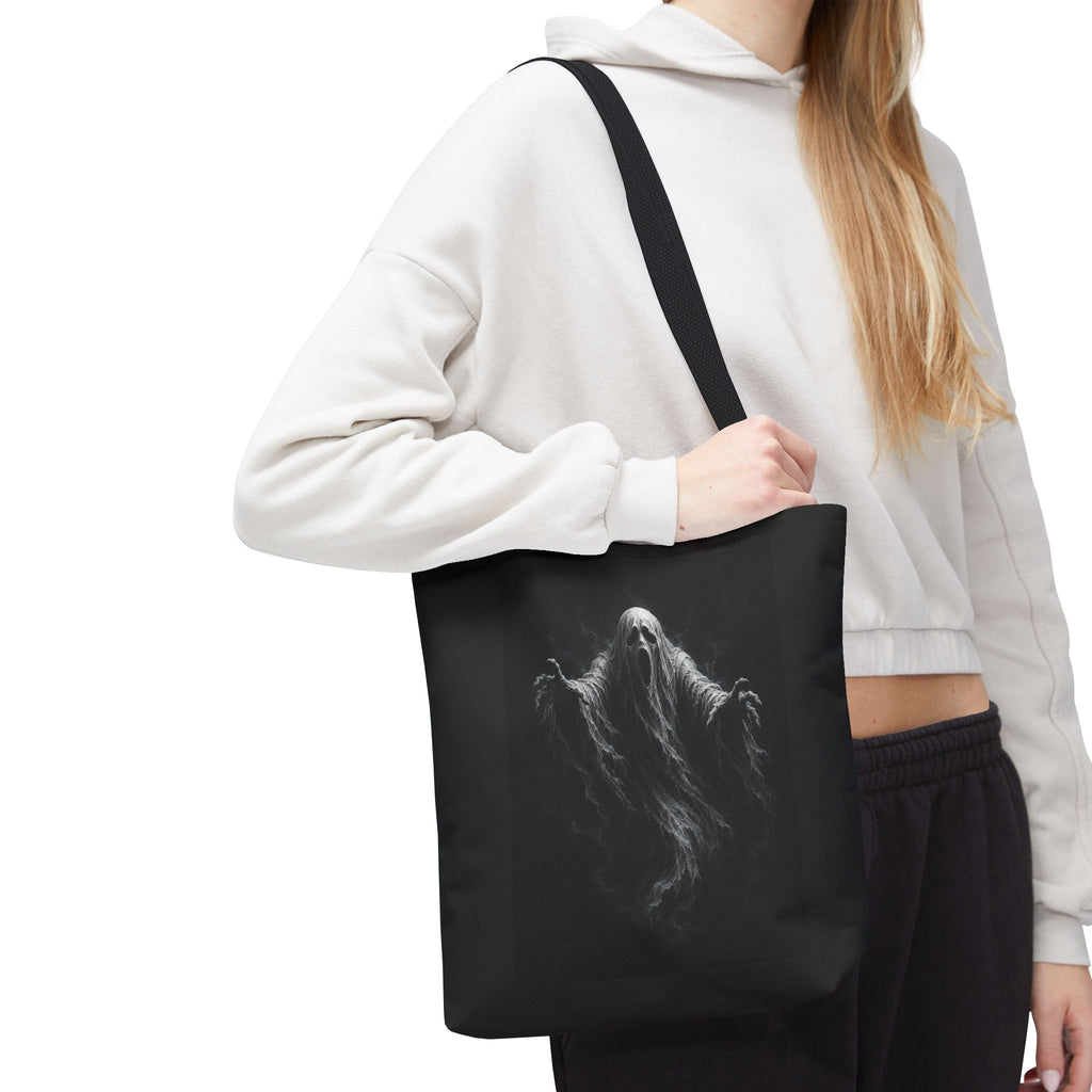 Ghostly Spirit Tote Bag — Spooky Halloween All-Over Print