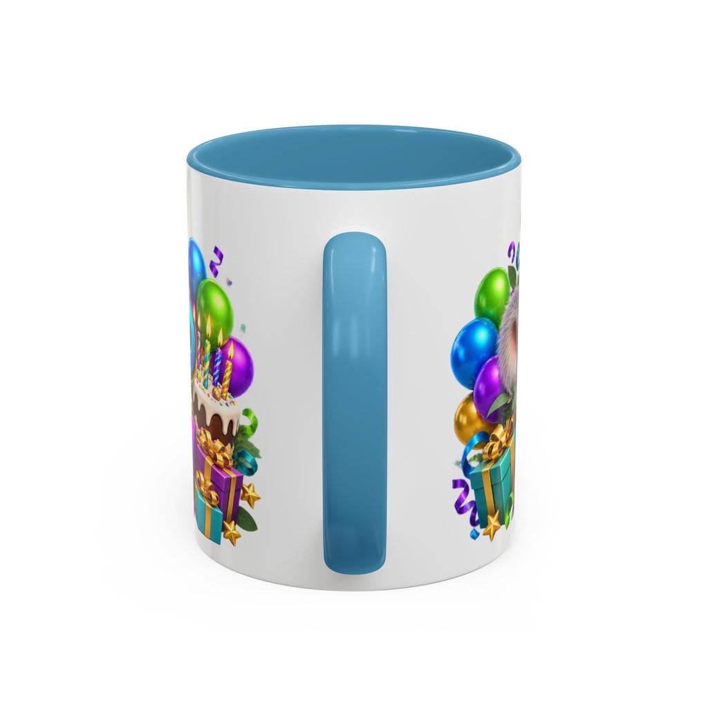 Koala-Fied for a Great Birthday White Mug – Cute Koala Birthday Cup, Colorful Fun Party Gift