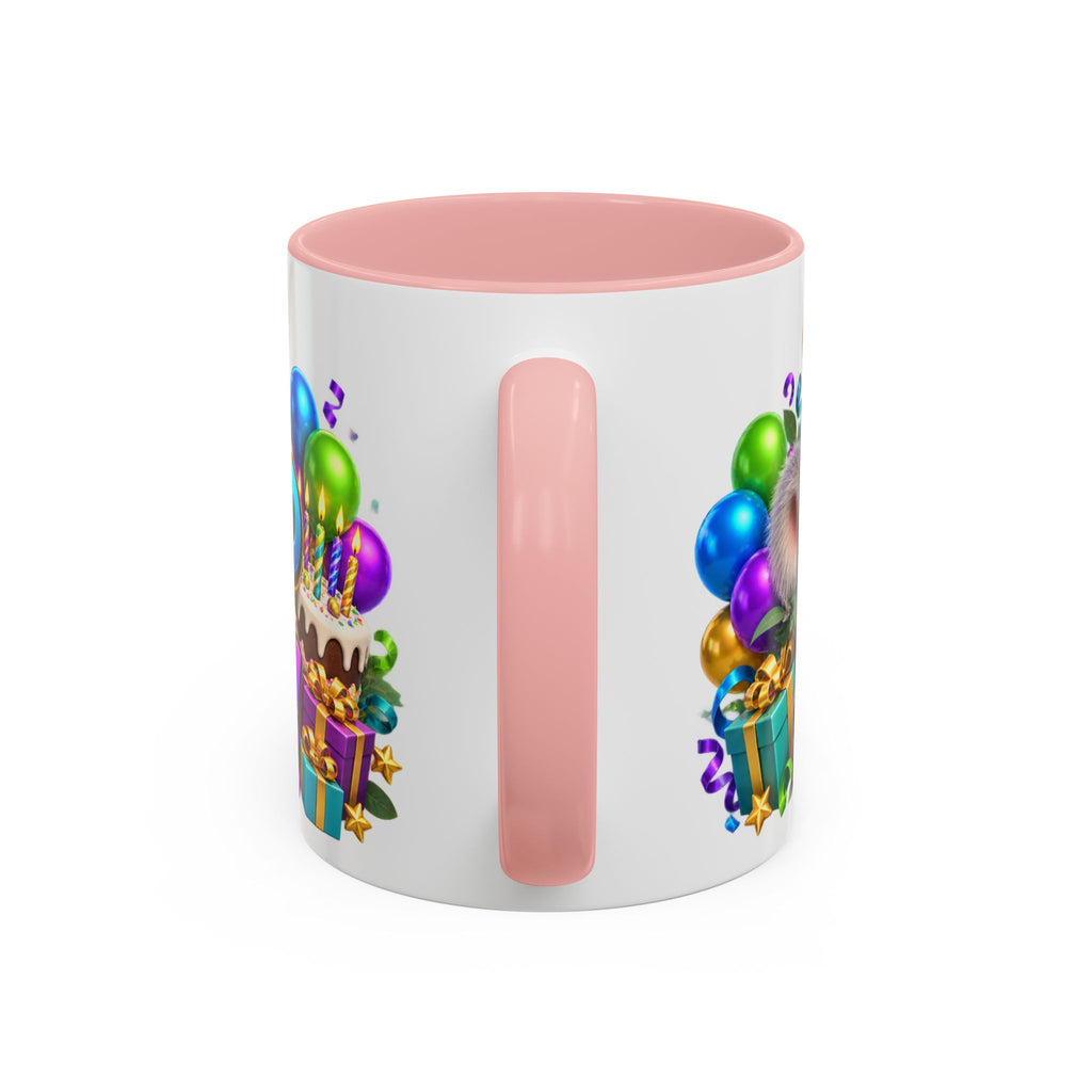 Koala-Fied for a Great Birthday White Mug – Cute Koala Birthday Cup, Colorful Fun Party Gift