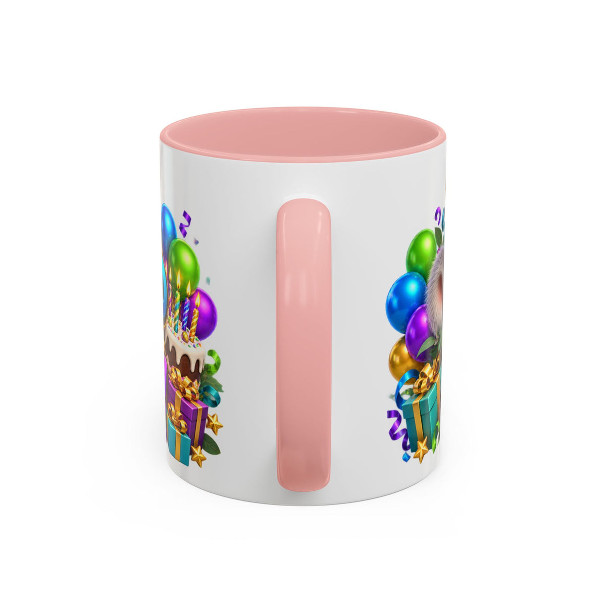 Koala-Fied for a Great Birthday White Mug – Cute Koala Birthday Cup, Colorful Fun Party Gift