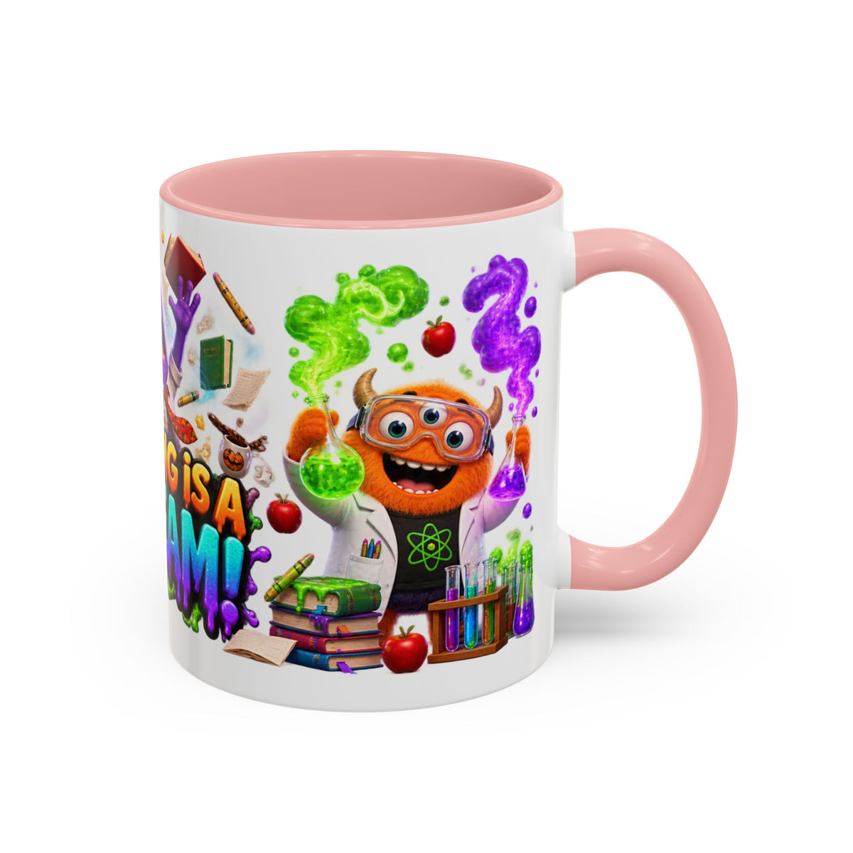 Teaching Is a Scream Monster Teacher Halloween White Mug