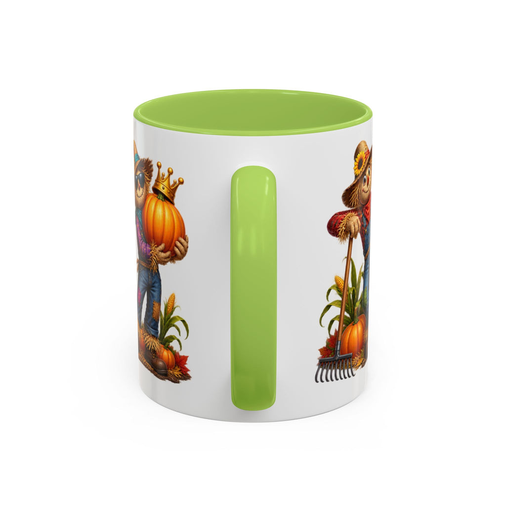 Outstanding in Our Field Funny Scarecrow Halloween White Mug