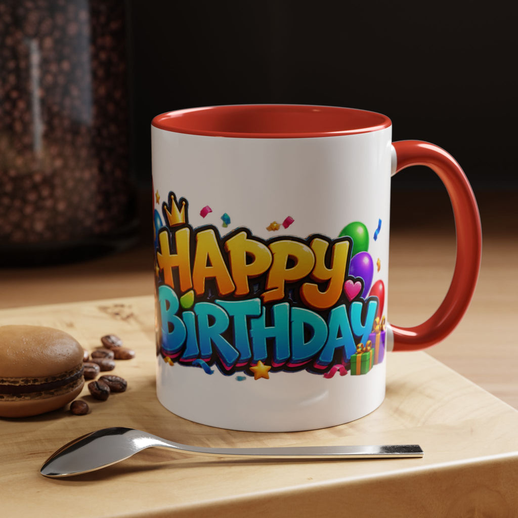 Gorilla Happy Birthday Mug - Colorful 3D Celebration Design