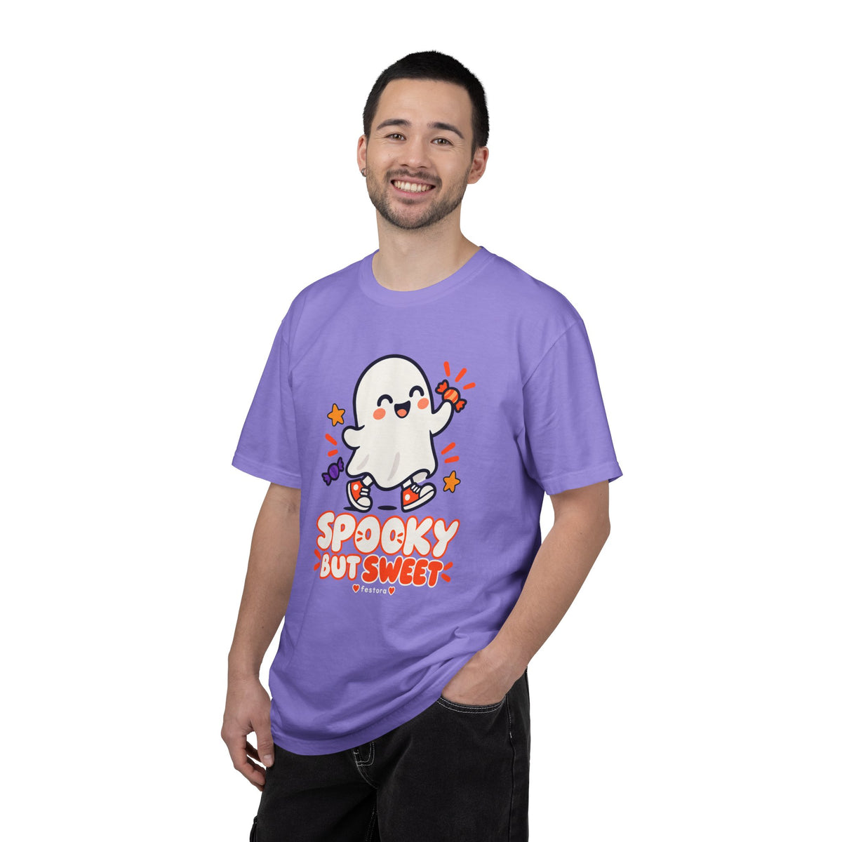 Spooky but Sweet Ghost T-Shirt | Cute Halloween Graphic Tee