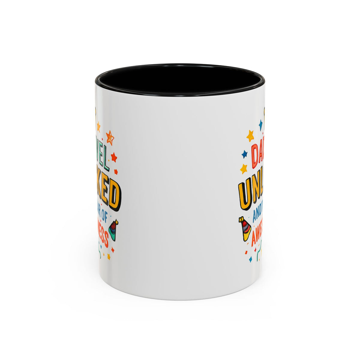 Dad Level Unlocked Coffee Mug – Funny Father’s Day 11/15oz Accent Mug
