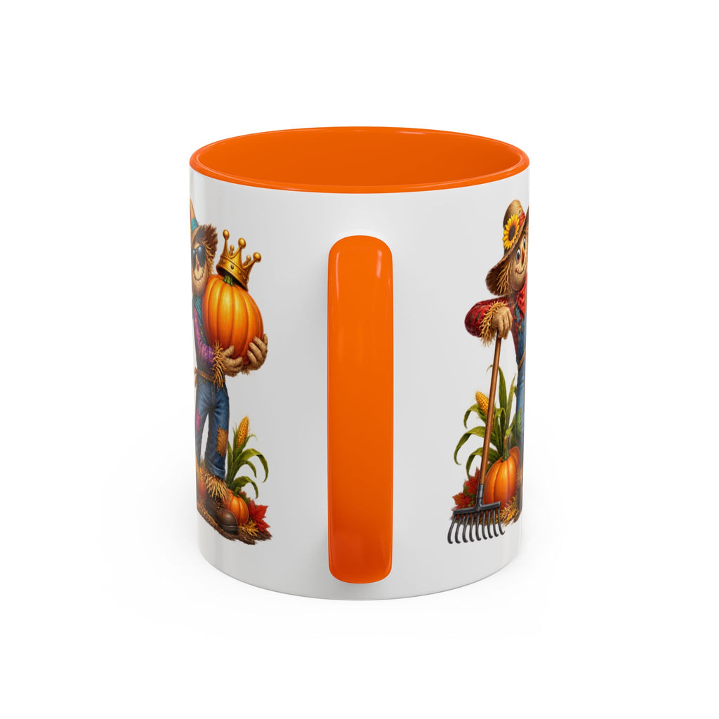Outstanding in Our Field Funny Scarecrow Halloween White Mug