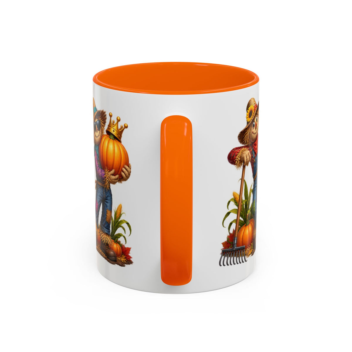 Outstanding in Our Field Funny Scarecrow Halloween White Mug