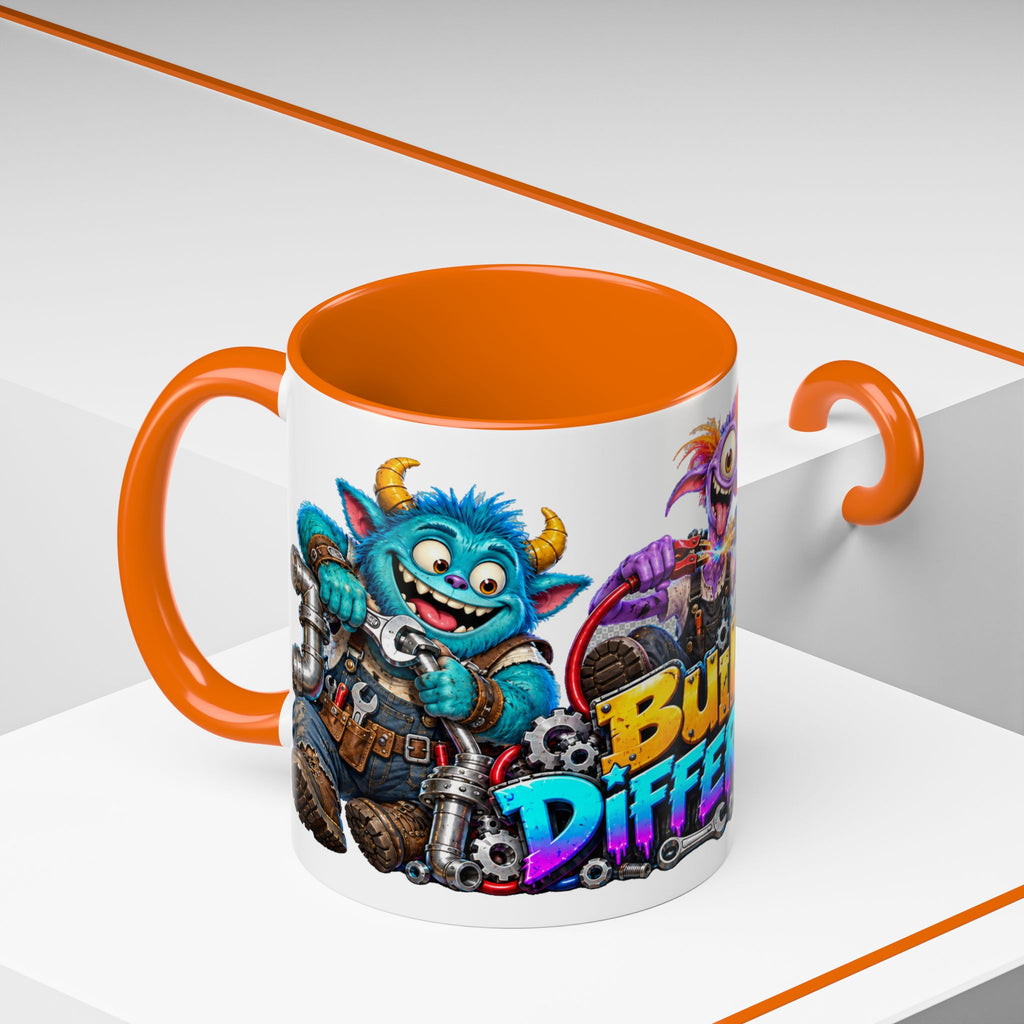 Built Different Monster Workshop Halloween White Mug