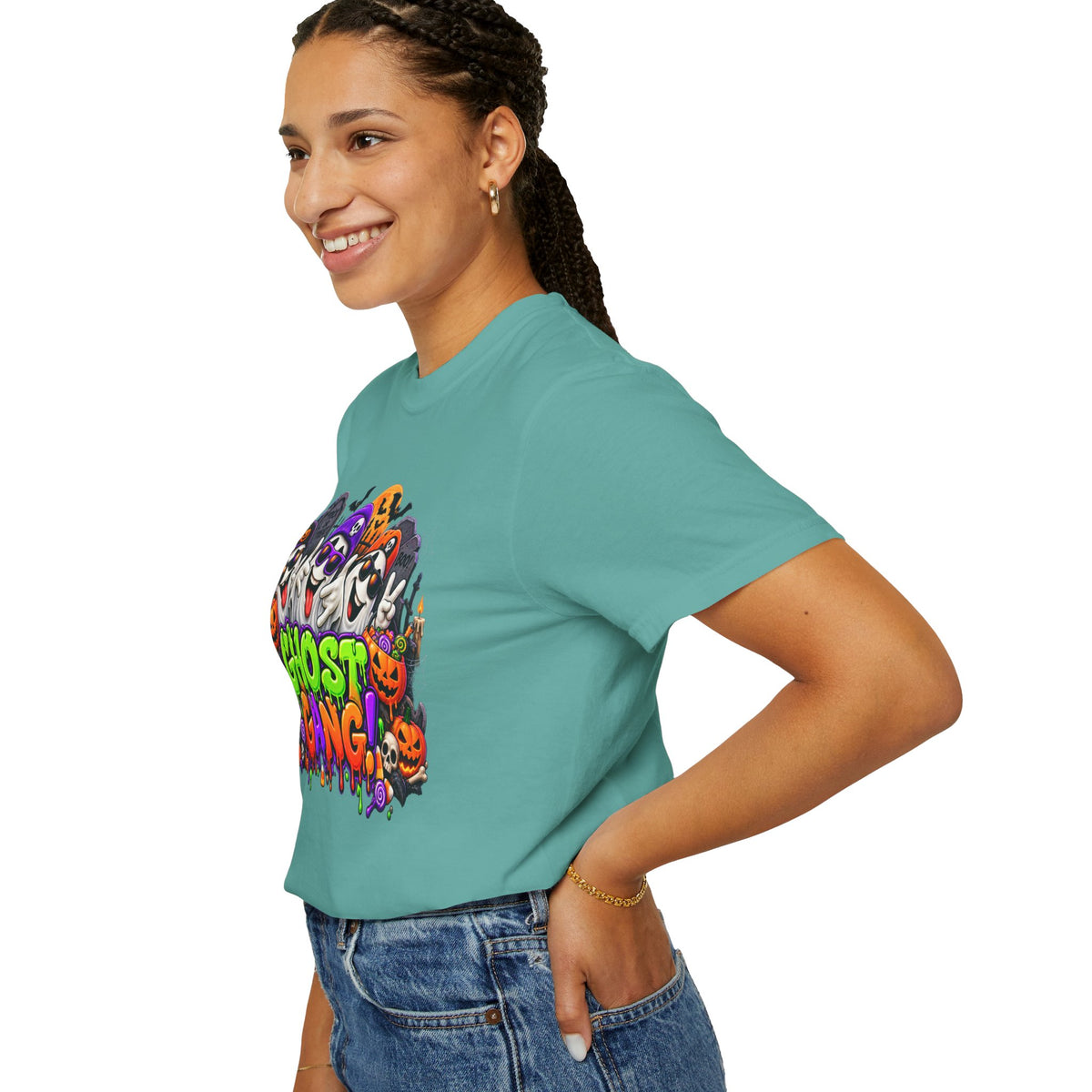 Ghost Gang Halloween T-Shirt – Funny Colorful Ghost Graphic Tee