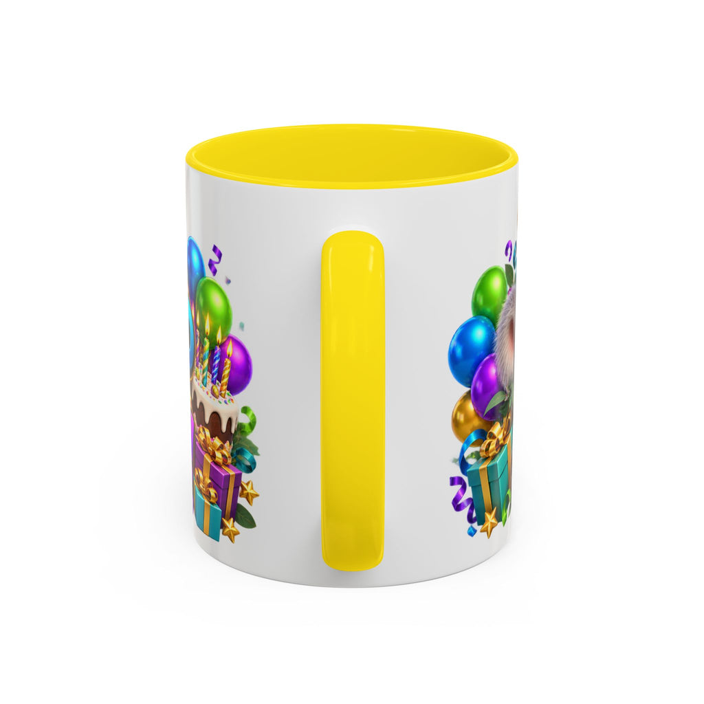 Koala-Fied for a Great Birthday White Mug – Cute Koala Birthday Cup, Colorful Fun Party Gift