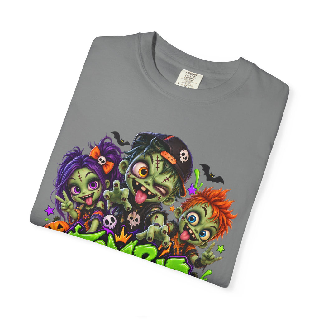 Zombie Party On! – Halloween Zombie Crew Graphic T-Shirt