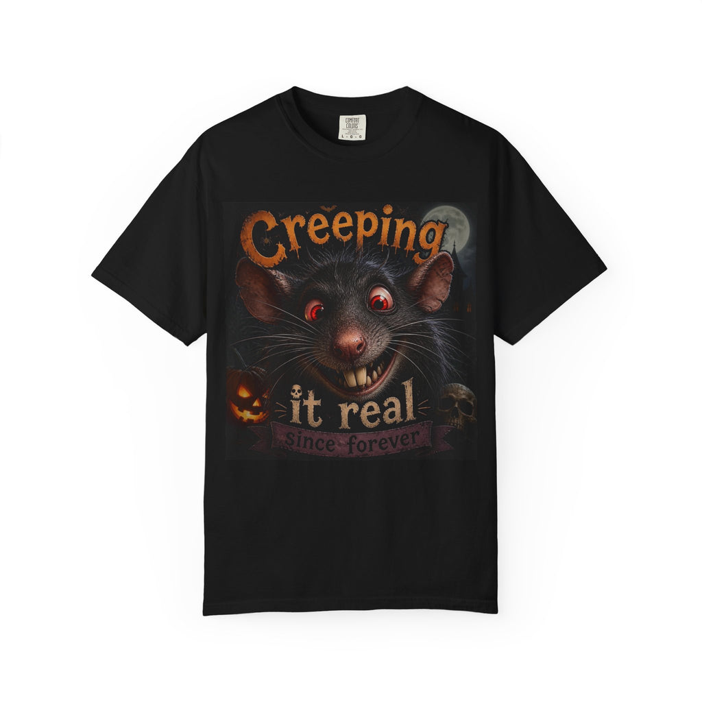 Creeping It Real Halloween T-Shirt — Cute Creepy Rat Graphic Tee